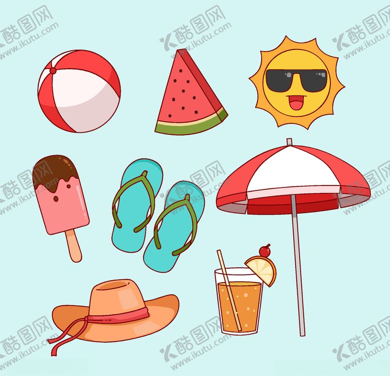 编号：57961906241635581539【酷图网】源文件下载-夏日元素