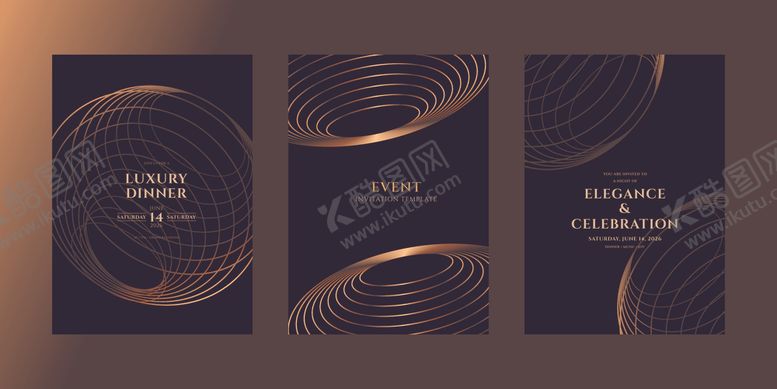 编号：63771301042053056536【酷图网】源文件下载-金色商务线条背景