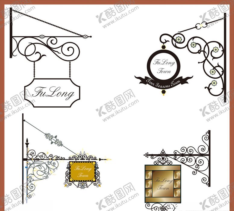 编号：41440610100742272071【酷图网】源文件下载-角花边框艺术花纹花边