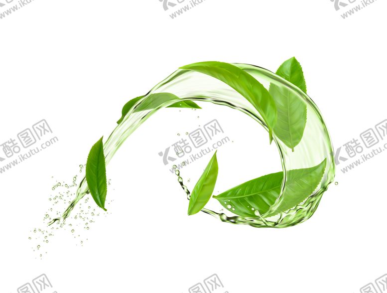 编号：85107610080303565134【酷图网】源文件下载-绿茶飞溅