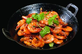 铁锅炖虾