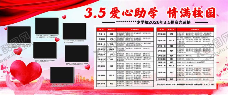 编号：85608304140107429733【酷图网】源文件下载-3月5日爱心捐赠物资明细表