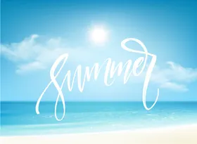 夏天海报日背景光束季素材