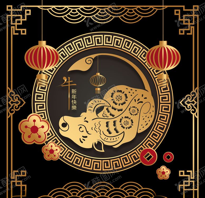 编号：37432410240120072202【酷图网】源文件下载-新年元素