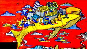 儿童奇幻森林冒险插画