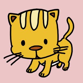 卡通手绘黄色龙纹