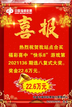 福利彩票喜报海报