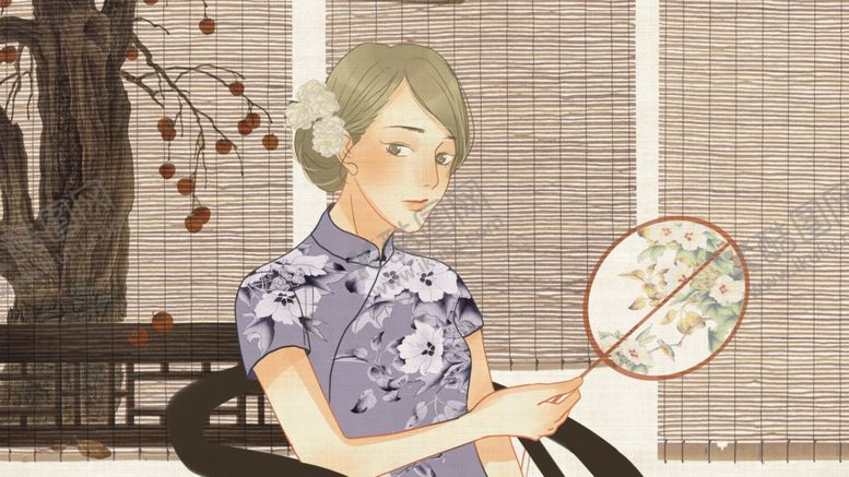 编号：40035504152019555706【酷图网】源文件下载-民国风女子