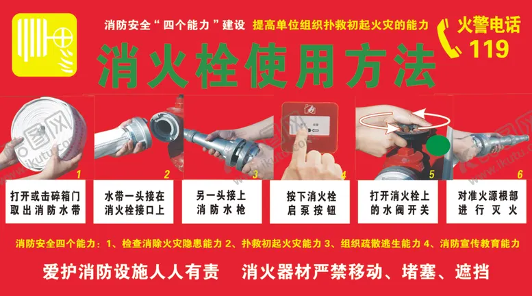 编号：95452702250427359873【酷图网】源文件下载-消火栓使用方法