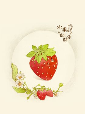 水果插画礼盒手机壳插画包装