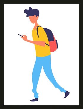 手绘男人男孩卡通动画卡通动画