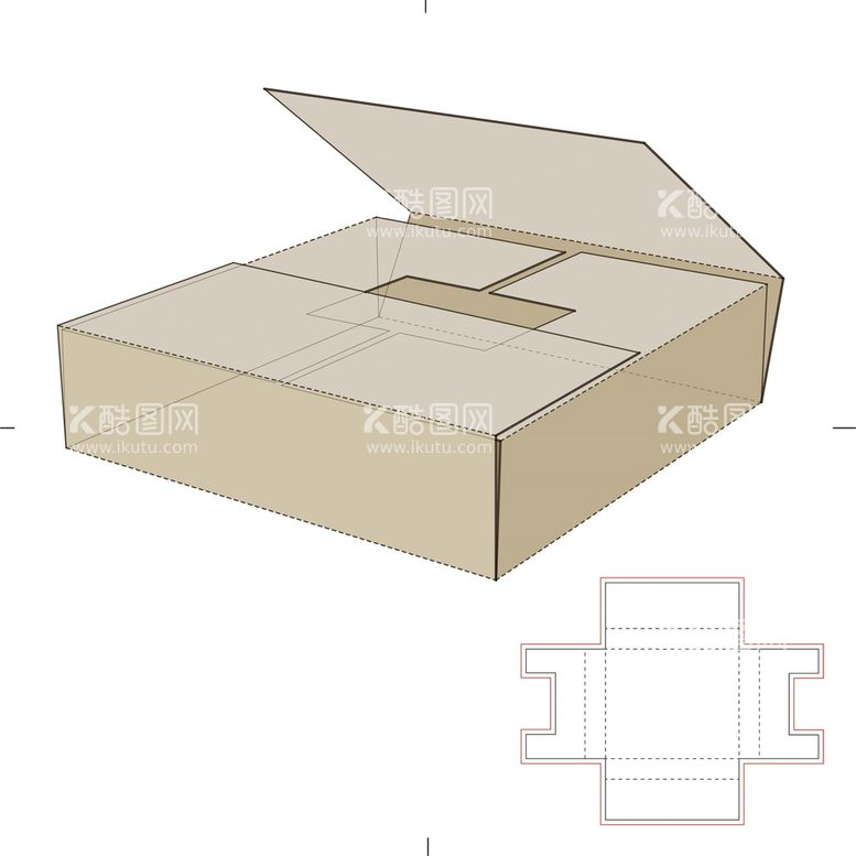 编号：42784511201932321688【酷图网】源文件下载-包装盒刀模