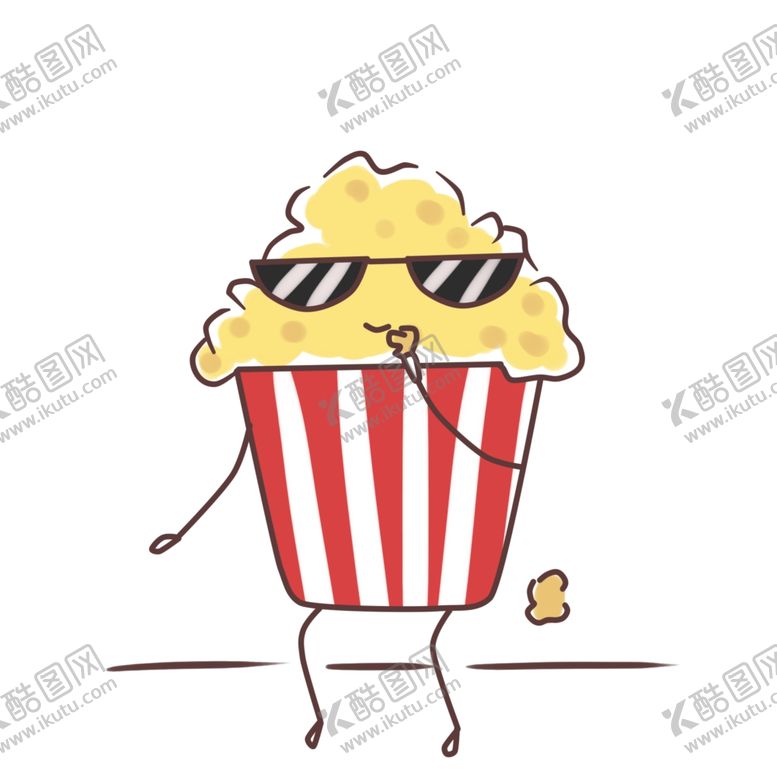 编号：50201409212332337425【酷图网】源文件下载-爆米花卡通插画