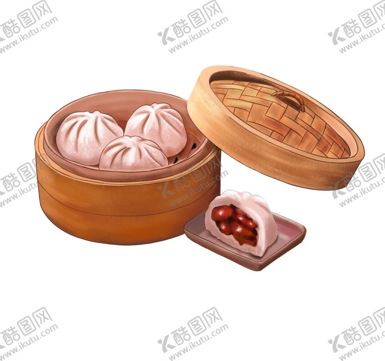 编号：47252309140831287355【酷图网】源文件下载-小笼包插画