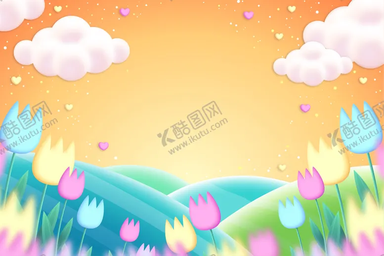 编号：46190809252242044658【酷图网】源文件下载-矢量花卉背景 