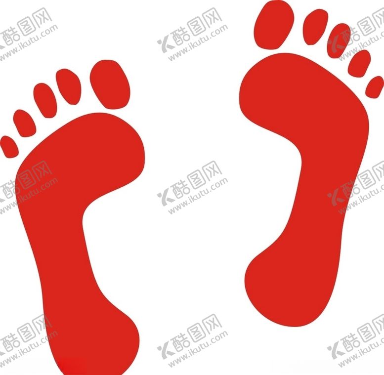编号：24146109291555413831【酷图网】源文件下载-矢量脚印
