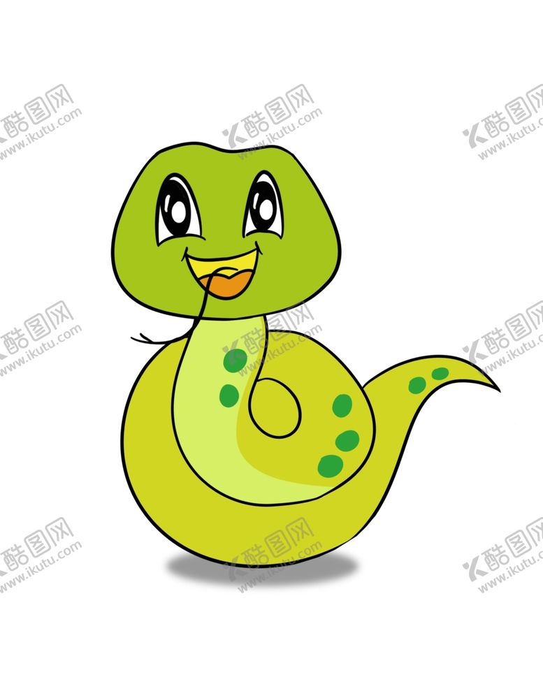 编号：75390602212235292051【酷图网】源文件下载-卡通蛇插画