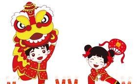 舞狮小孩