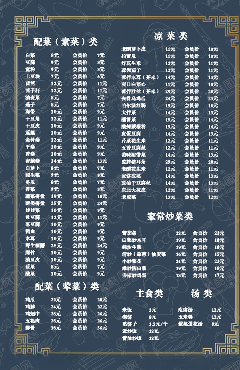 编号：47338707132114466170【酷图网】源文件下载-菜单
