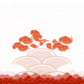 中国风祥云图案花纹底纹PNG