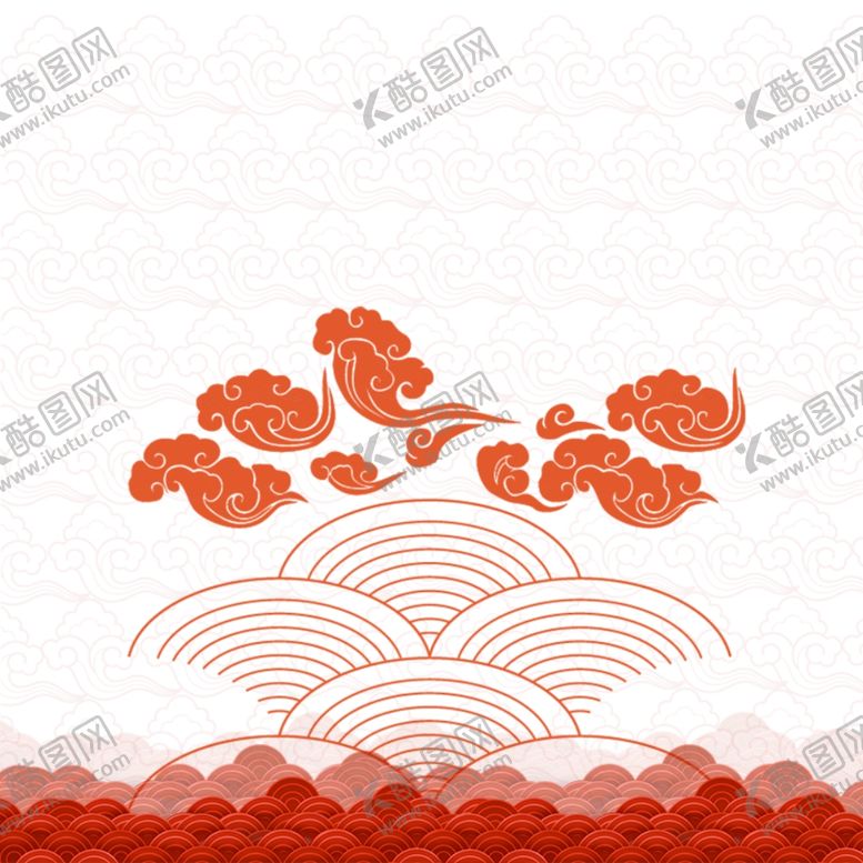 编号：12884507010842339871【酷图网】源文件下载-中国风祥云图案花纹底纹PNG