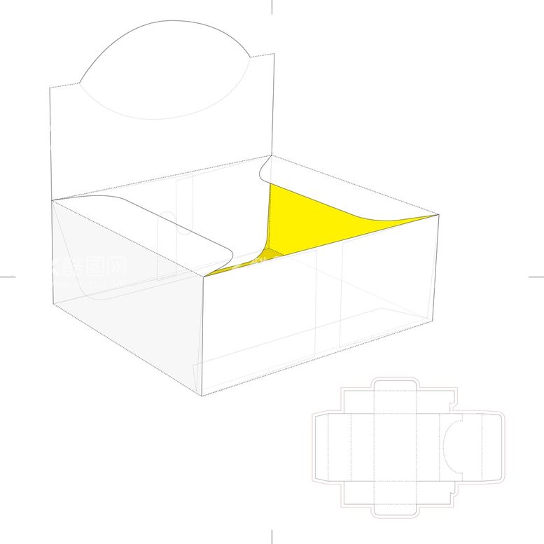 编号：98763612150935322130【酷图网】源文件下载-包装盒刀模图
