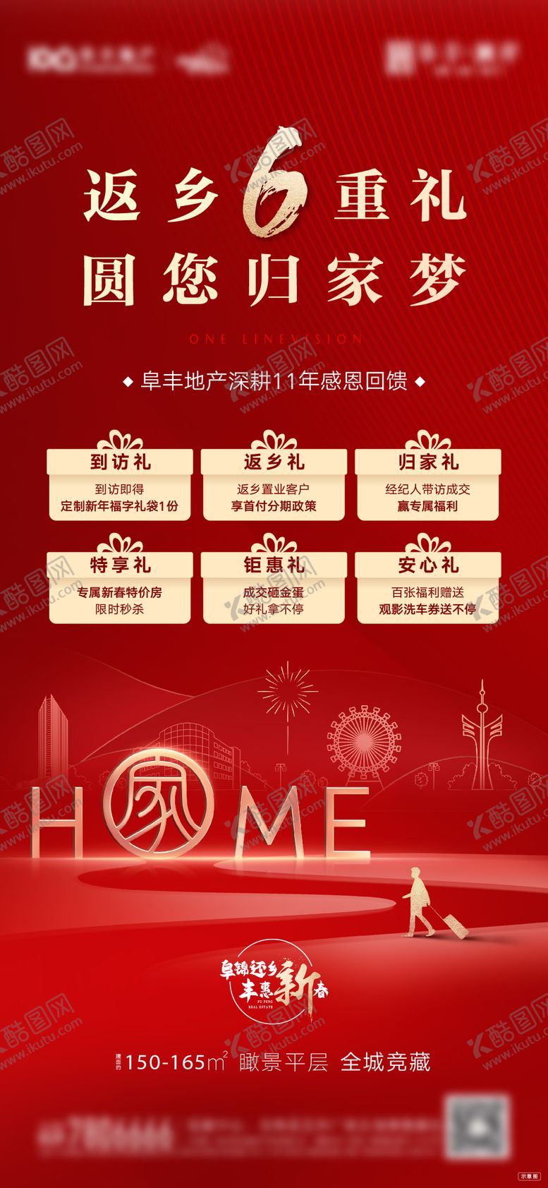 编号：17413901271431116707【酷图网】源文件下载-返乡置业六重礼海报