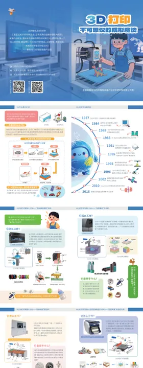 3d打印卡通科普画册