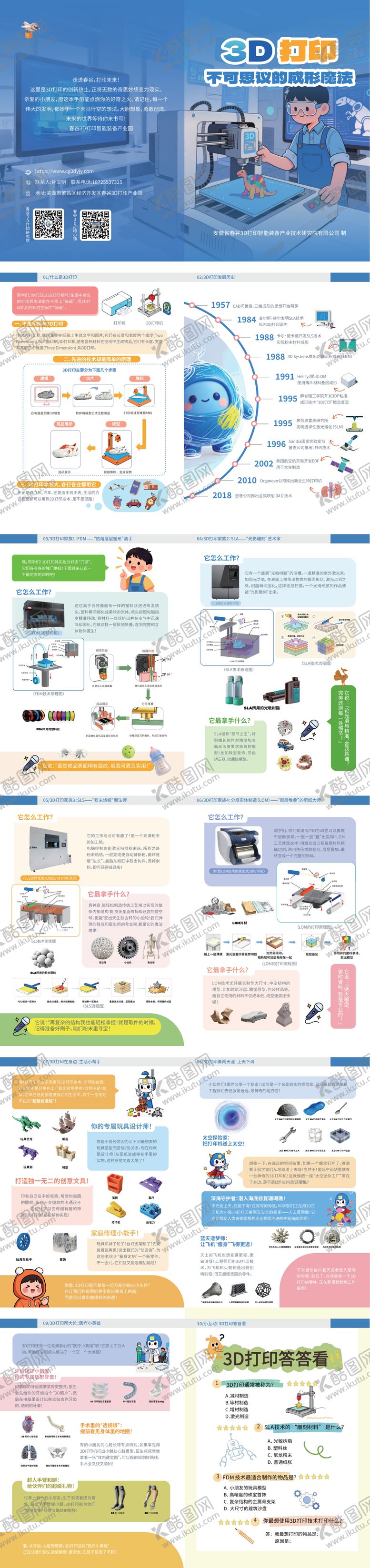 编号：47284101191323413247【酷图网】源文件下载-3d打印卡通科普画册