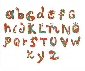 卡通字母