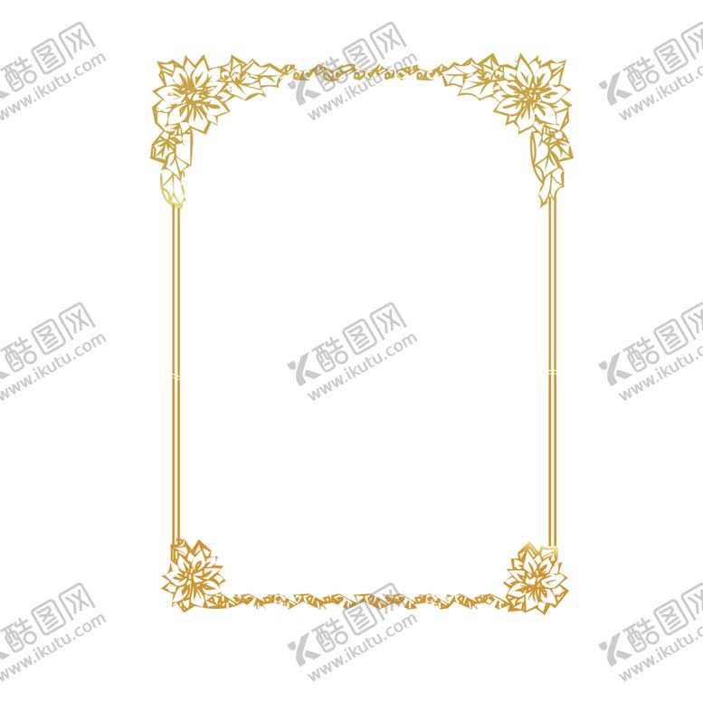 编号：38344109231835185830【酷图网】源文件下载-金色边框元素