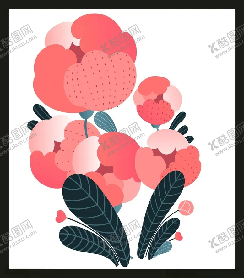 编号：20284002240157471997【酷图网】源文件下载-手绘花卉花朵