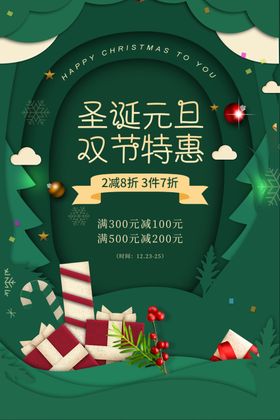 圣诞节派对元素单页