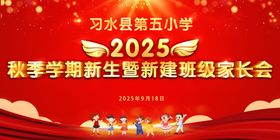 2025秋季新生家长会背景板