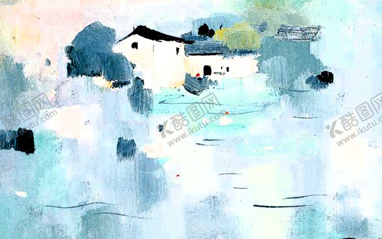 编号：53668910300715096282【酷图网】源文件下载-抽象写意山水背景墙