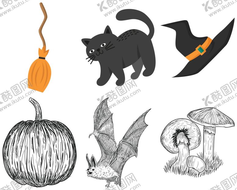 编号：91124909190147302084【酷图网】源文件下载-万圣节元素