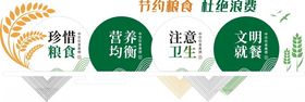 节约粮食形像墙