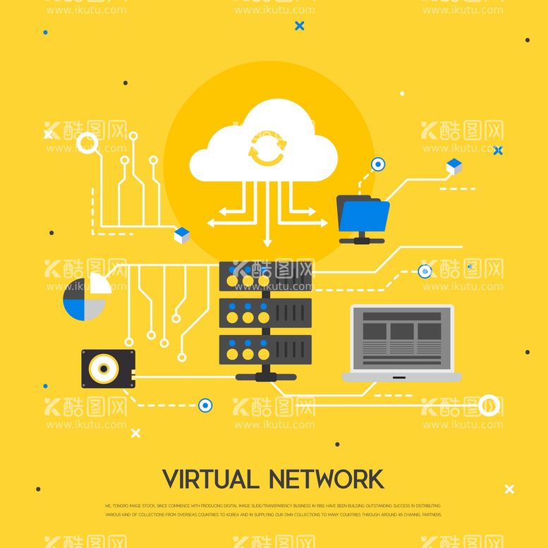 编号：98300210301919208788【酷图网】源文件下载-电子网络科技插画 
