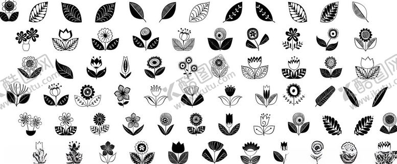 编号：96119404152020143089【酷图网】源文件下载-花和叶子