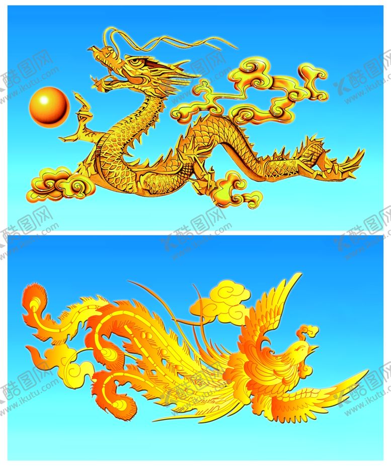 编号：56797905100232293864【酷图网】源文件下载-金龙金凤