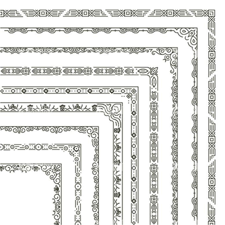 编号：96845110031700233265【酷图网】源文件下载-欧式边框