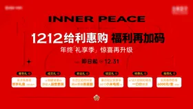 双12钜惠六重礼活动主画面海报展板