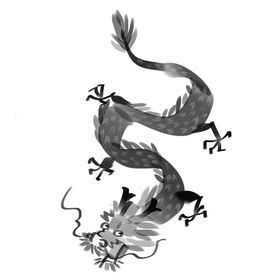水墨龙
