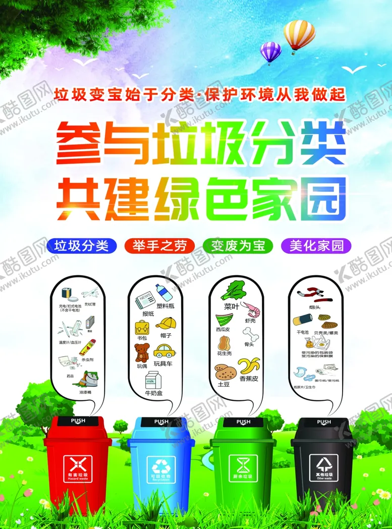 编号：50398904271141073279【酷图网】源文件下载-垃圾分类