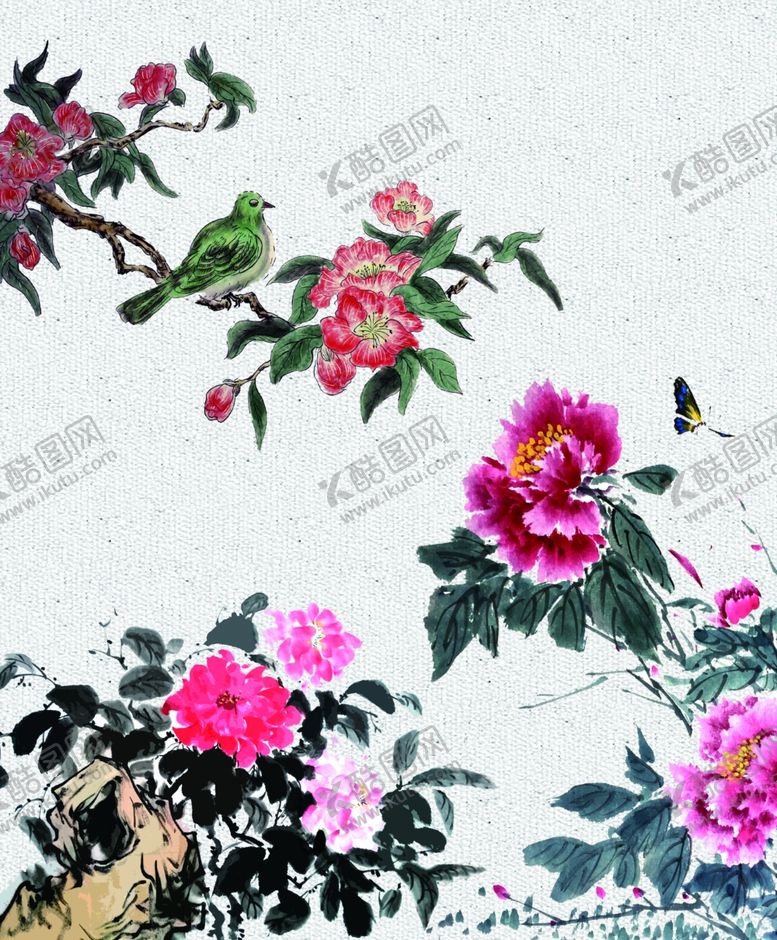 编号：94856305120507062949【酷图网】源文件下载-鸟语花香