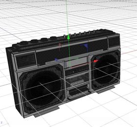 C4D模型音响