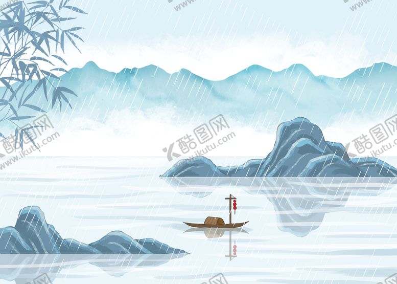编号：26103909142009342168【酷图网】源文件下载-山水画水墨意境画国画风景