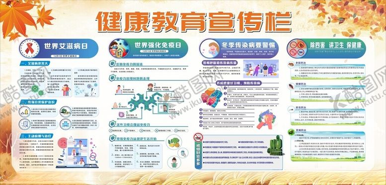 编号：93501505240615036581【酷图网】源文件下载-健康教育宣传栏