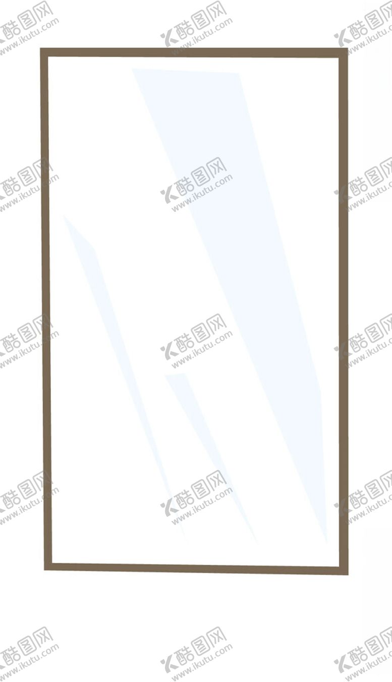编号：43095301280745547515【酷图网】源文件下载-镜子试衣镜镜面镜框矢量元素