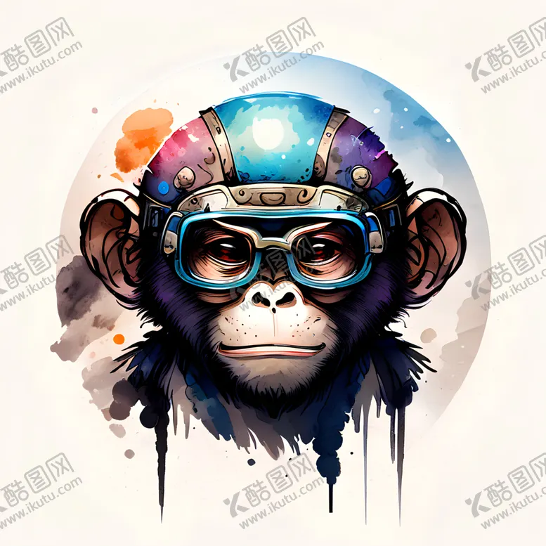 编号：68236501271239304628【酷图网】源文件下载-十二生肖猴子插画